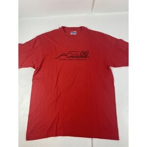 Vintage 1988 Lake George NY Americade Motorcycle Rally Mens Graphic T Shirt XL